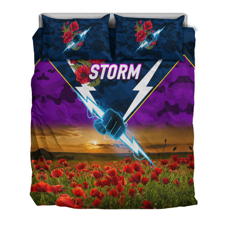 melbourne-storm-anzac-2022-bedding-set-poppy-flowers-vibes