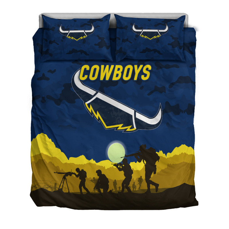 north-queensland-cowboys-anzac-2022-bedding-set-simple-style-blue