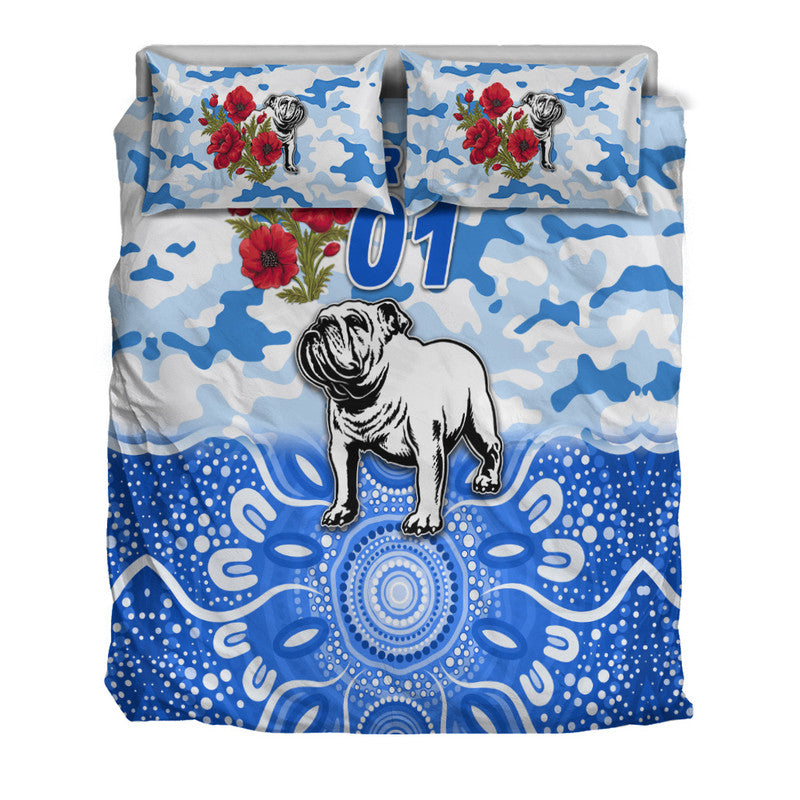 custom-personalised-canterbury-bankstown-bulldogs-anzac-2022-bedding-set-indigenous-vibes-white