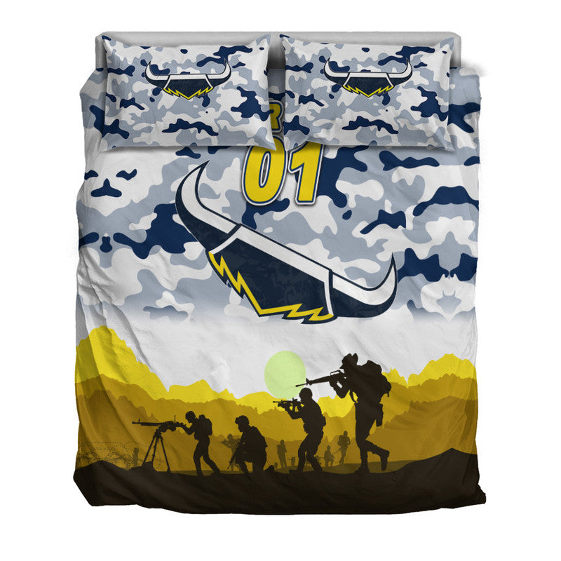 custom-personalised-north-queensland-cowboys-anzac-2022-bedding-set-simple-style-white