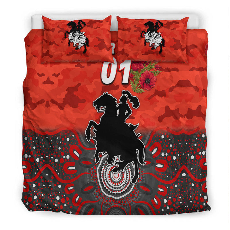 custom-personalised-st-george-illawarra-dragons-anzac-2022-bedding-set-indigenous-vibes-red