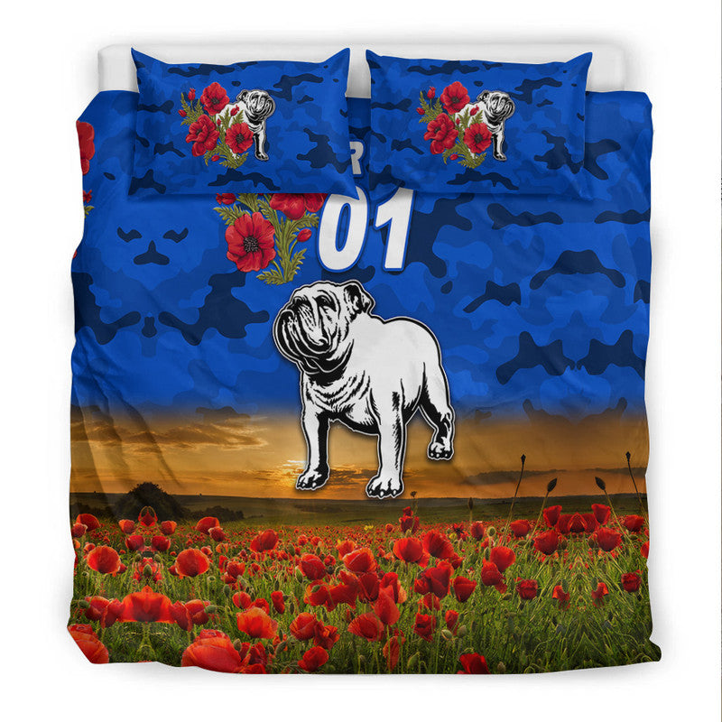 custom-personalised-canterbury-bankstown-bulldogs-anzac-2022-bedding-set-poppy-flowers-vibes-blue
