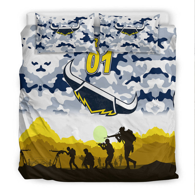 custom-personalised-north-queensland-cowboys-anzac-2022-bedding-set-simple-style-white