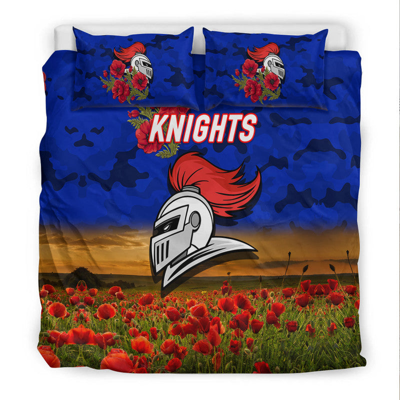 newcastle-knights-anzac-2022-bedding-set-poppy-flowers-vibes