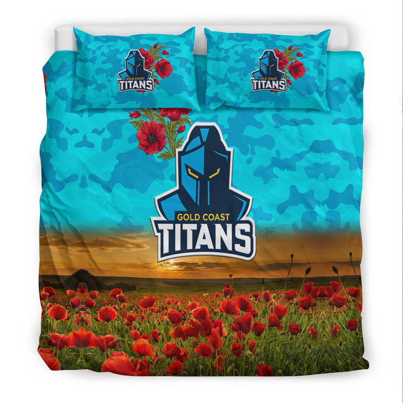 gold-coast-titans-anzac-2022-bedding-set-poppy-flowers-vibes