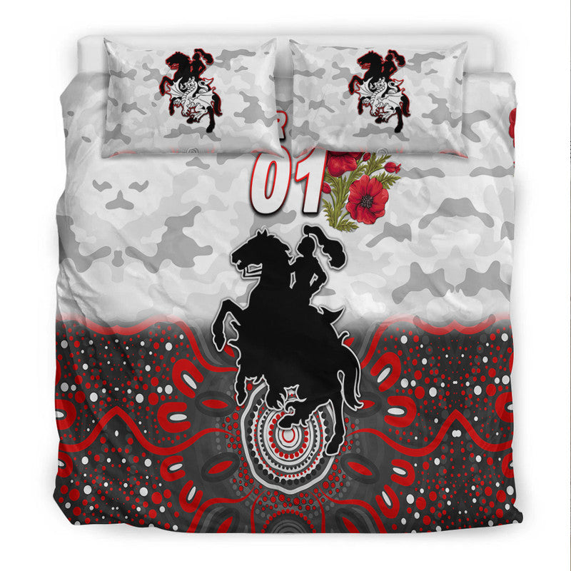 custom-personalised-st-george-illawarra-dragons-anzac-2022-bedding-set-indigenous-vibes-white