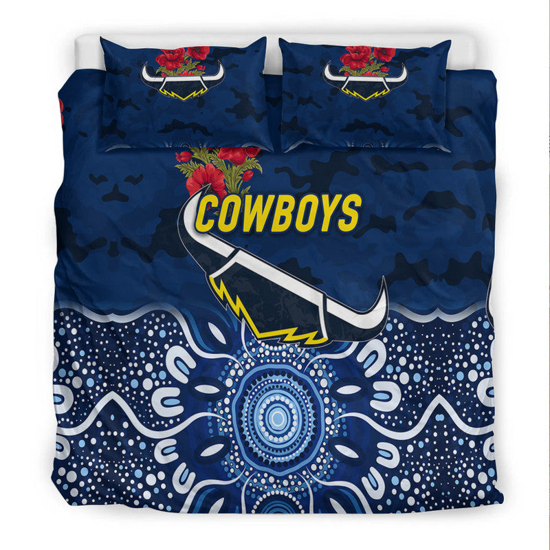 north-queensland-cowboys-anzac-2022-bedding-set-indigenous-vibes-blue