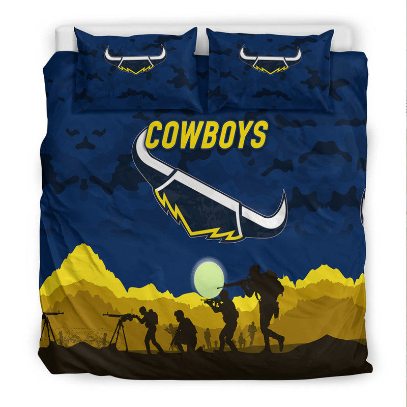 north-queensland-cowboys-anzac-2022-bedding-set-simple-style-blue