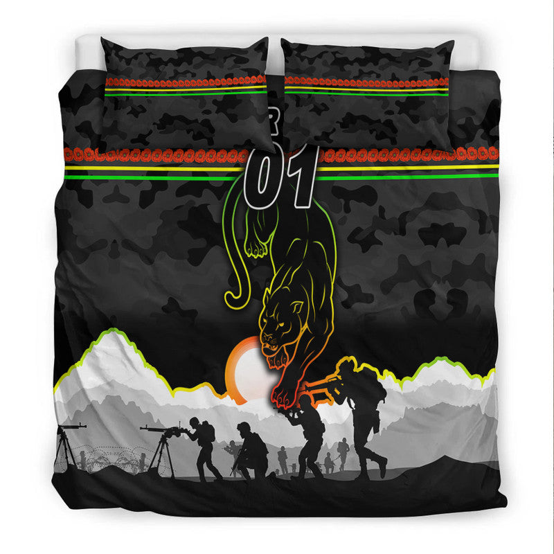 custom-personalised-penrith-panthers-anzac-2022-bedding-set-simple-style-black