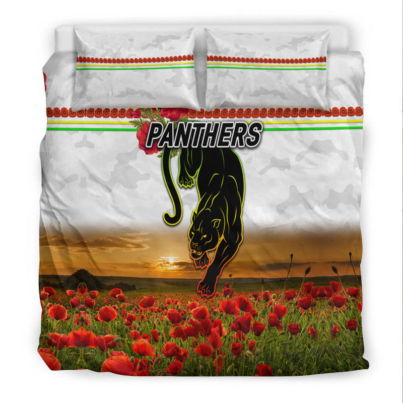 penrith-panthers-anzac-2022-bedding-set-poppy-flowers-vibes-white