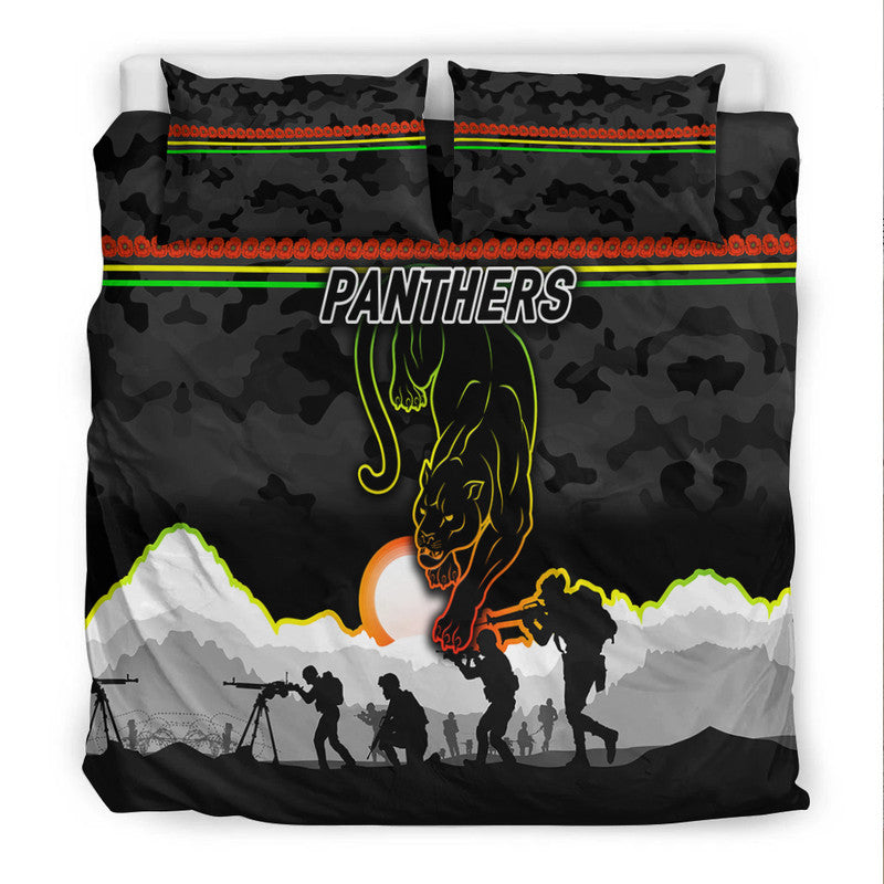 penrith-panthers-anzac-2022-bedding-set-simple-style-black