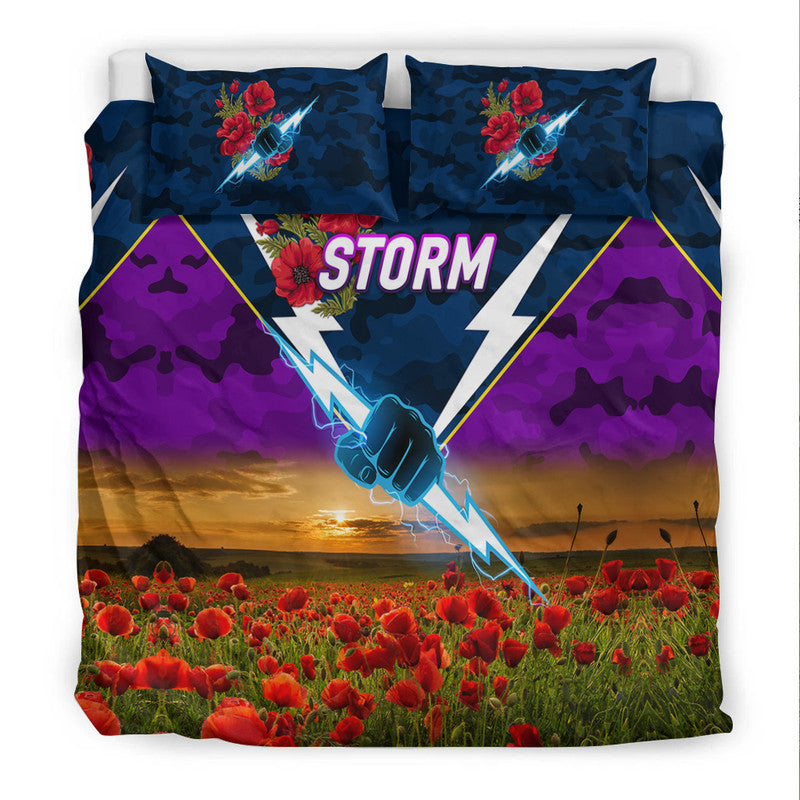 melbourne-storm-anzac-2022-bedding-set-poppy-flowers-vibes