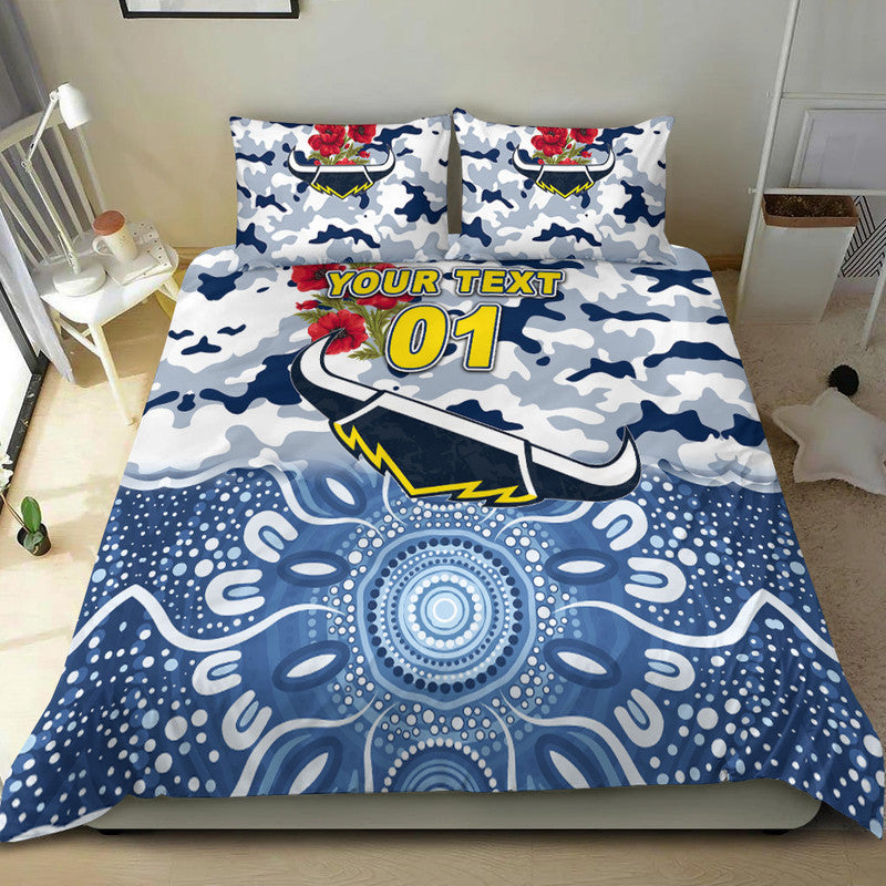 custom-personalised-north-queensland-cowboys-anzac-2022-bedding-set-indigenous-vibes-white