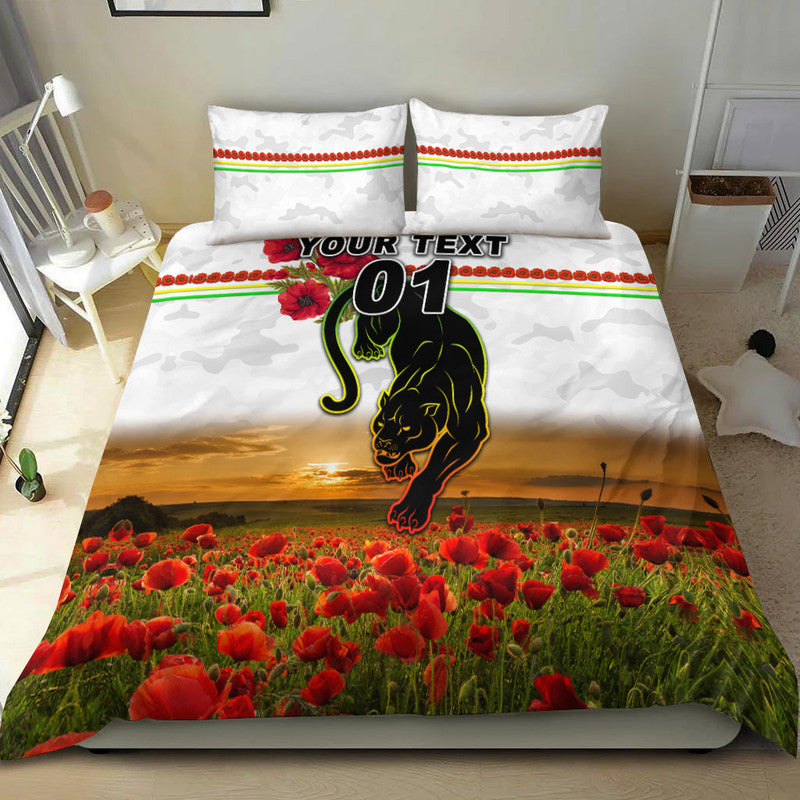 custom-personalised-penrith-panthers-anzac-2022-bedding-set-poppy-flowers-vibes-white