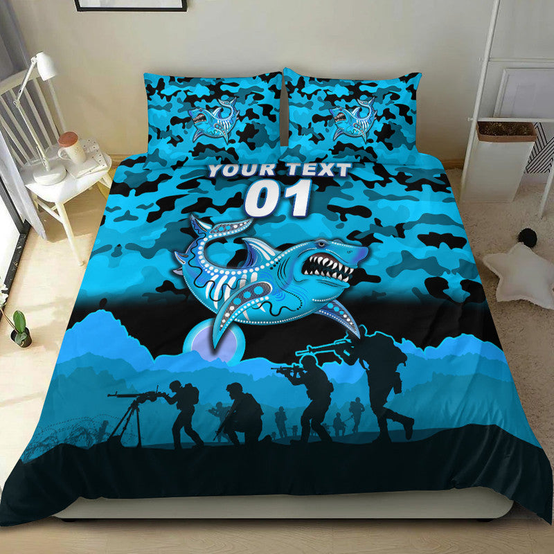 custom-personalised-cronulla-sutherland-sharks-anzac-2022-bedding-set-simple-style-black