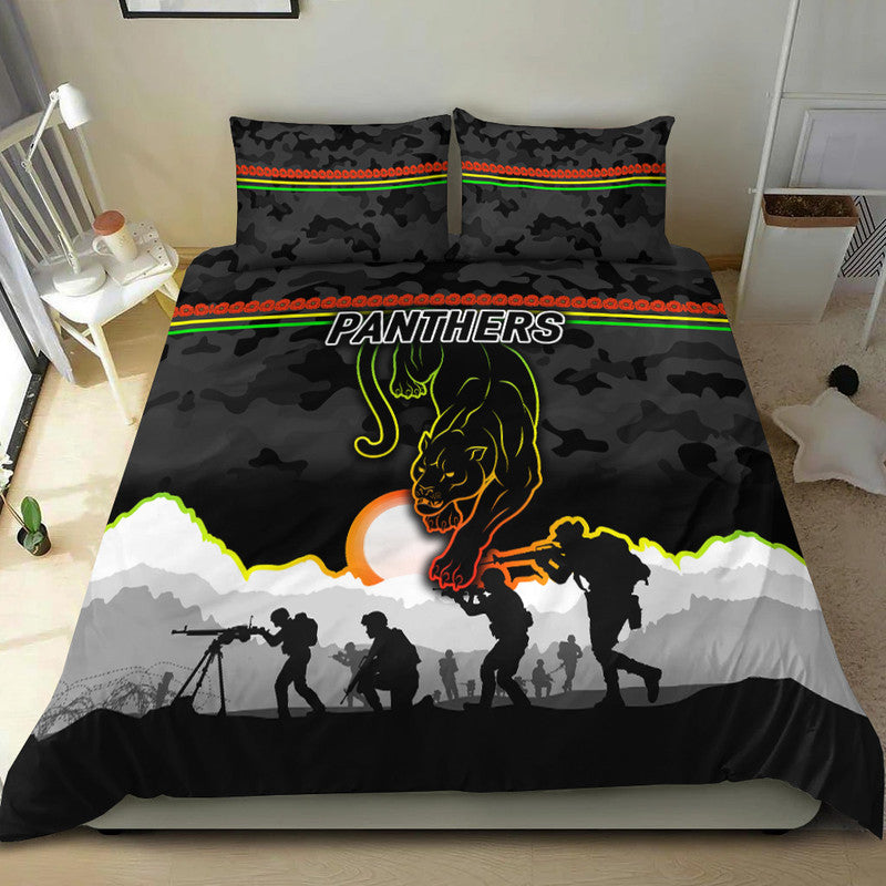 penrith-panthers-anzac-2022-bedding-set-simple-style-black