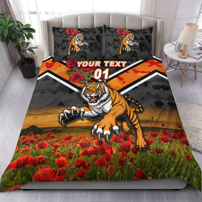 custom-personalised-wests-tigers-anzac-2022-bedding-set-poppy-flowers-vibes