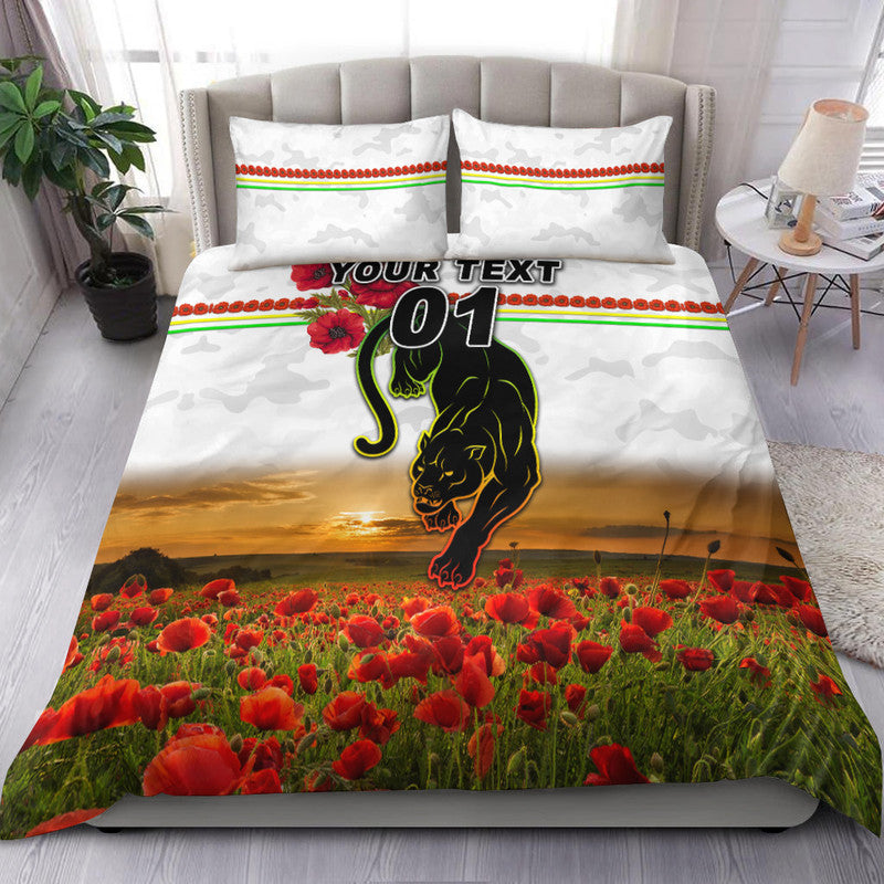 custom-personalised-penrith-panthers-anzac-2022-bedding-set-poppy-flowers-vibes-white