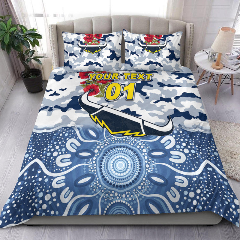 custom-personalised-north-queensland-cowboys-anzac-2022-bedding-set-indigenous-vibes-white