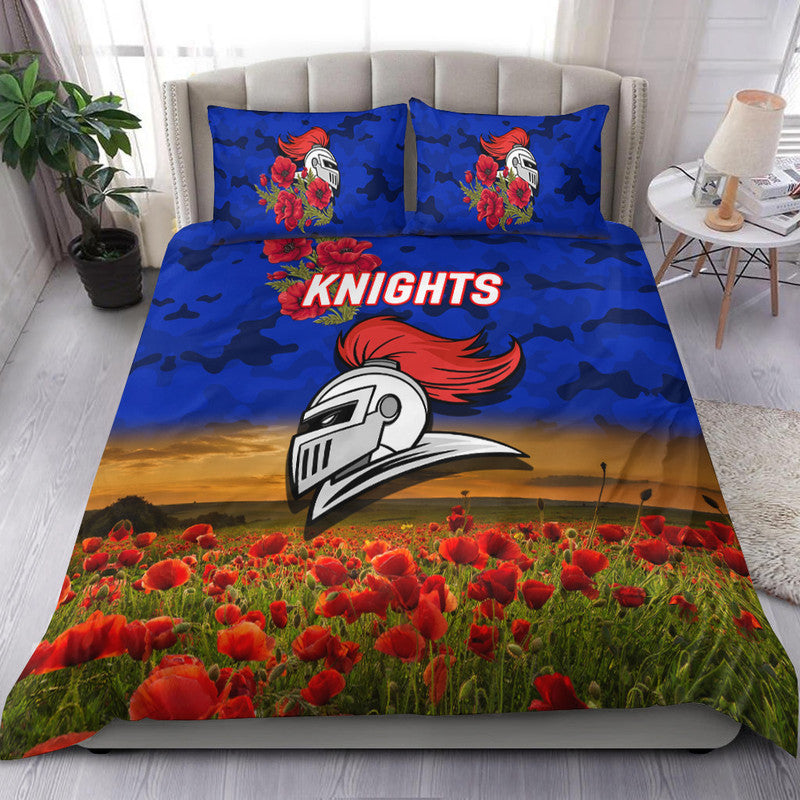 newcastle-knights-anzac-2022-bedding-set-poppy-flowers-vibes