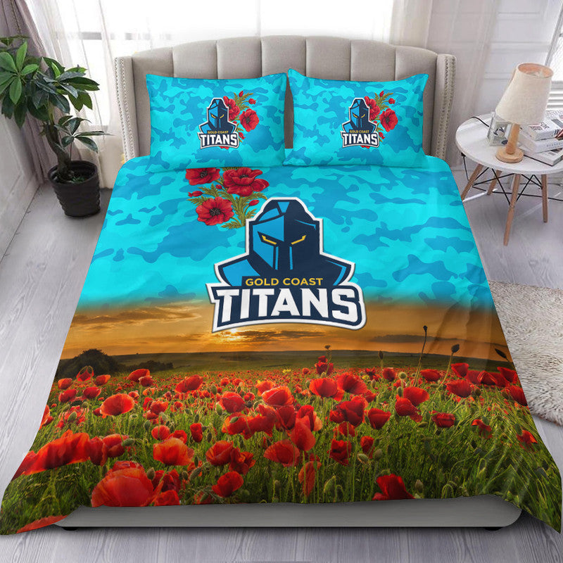 gold-coast-titans-anzac-2022-bedding-set-poppy-flowers-vibes