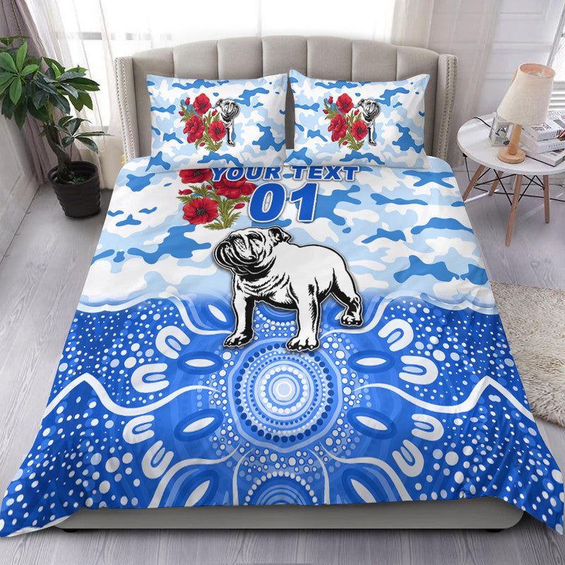 custom-personalised-canterbury-bankstown-bulldogs-anzac-2022-bedding-set-indigenous-vibes-white