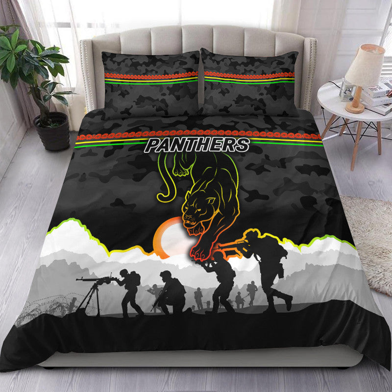 penrith-panthers-anzac-2022-bedding-set-simple-style-black