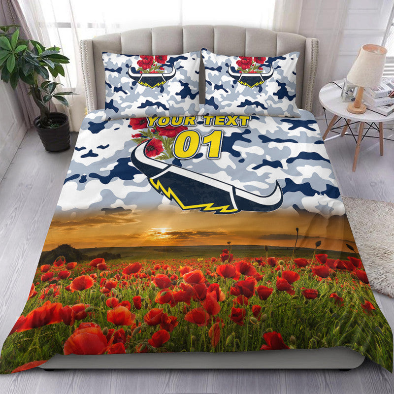 custom-personalised-north-queensland-cowboys-anzac-2022-bedding-set-poppy-flowers-vibes-white