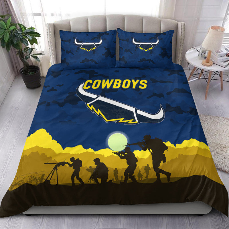 north-queensland-cowboys-anzac-2022-bedding-set-simple-style-blue