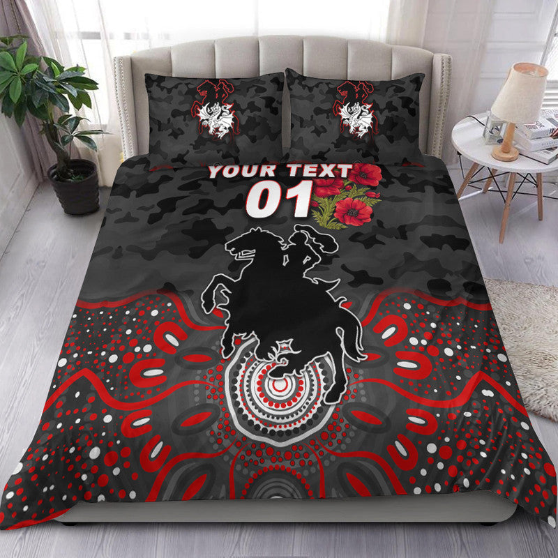 custom-personalised-st-george-illawarra-dragons-anzac-2022-bedding-set-indigenous-vibes-black