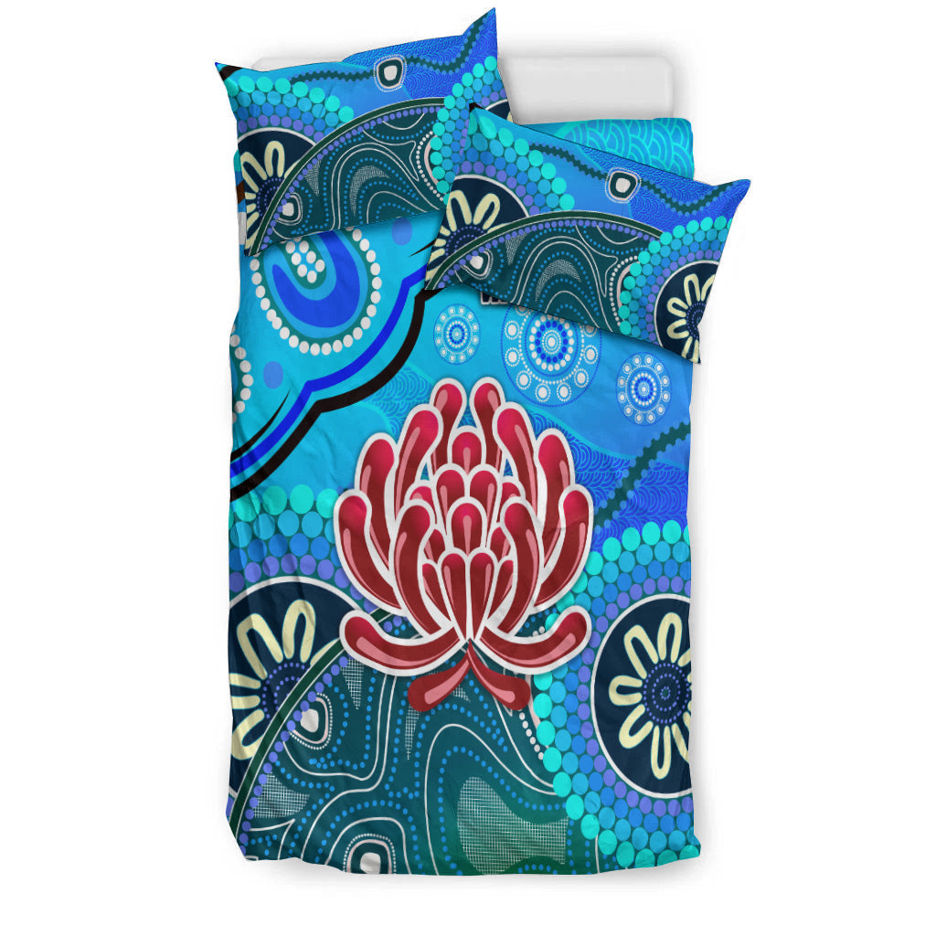 new-south-wales-waratahs-aboriginal-bedding-set-indigenous-wave-vibes