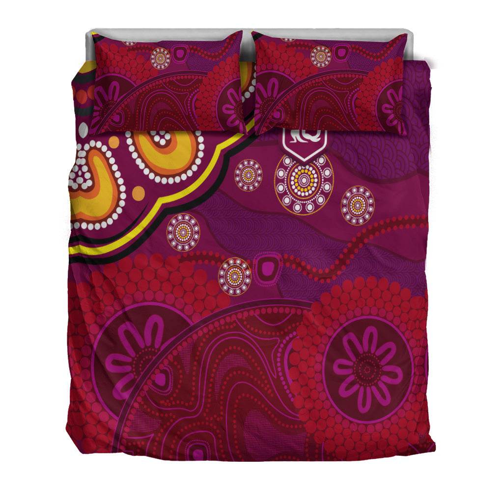 queensland-maroons-aboriginal-bedding-set-indigenous-vibes