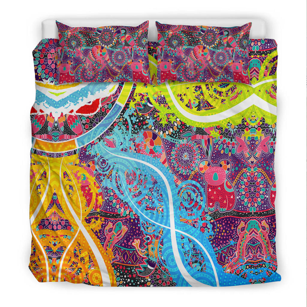 aboriginal-art-colorful-vibes-bedding-set-indigenous