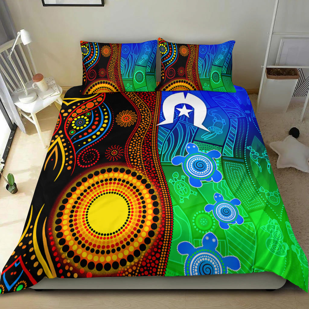 australia-indigenous-aboriginal-and-torres-strait-islands-bedding-set-flag-vibes