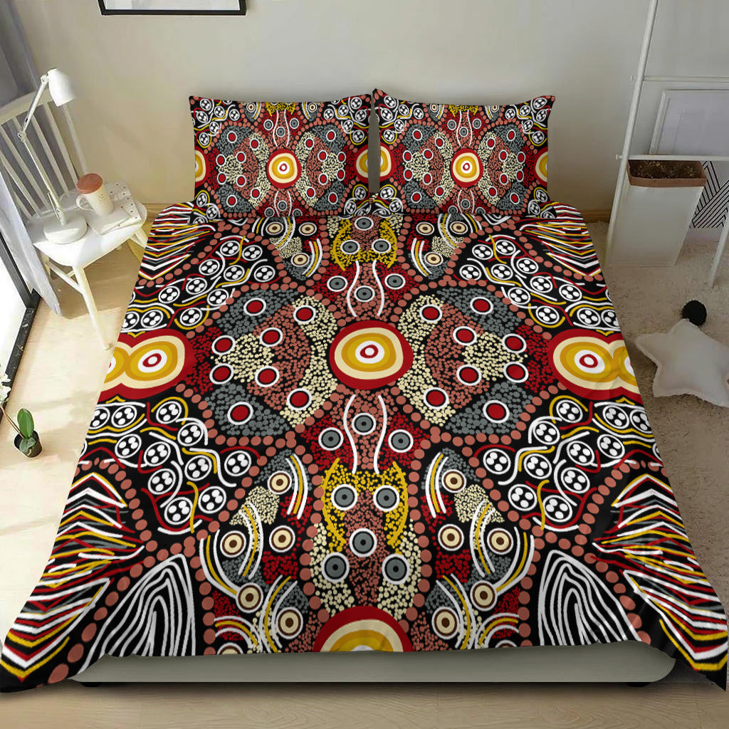 aboriginal-art-dot-vibes-bedding-set-indigenous-no-1