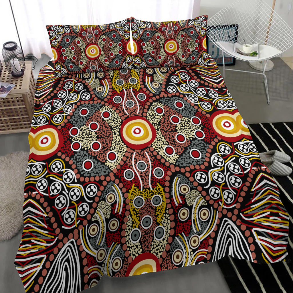 aboriginal-art-dot-vibes-bedding-set-indigenous-no-1