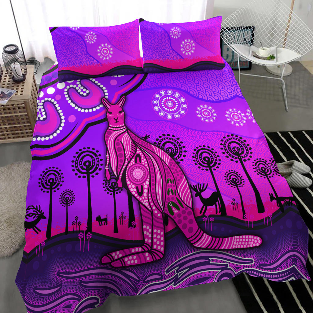 aboriginal-art-kangaroo-bedding-set-indigenous-unique-vibes-purple