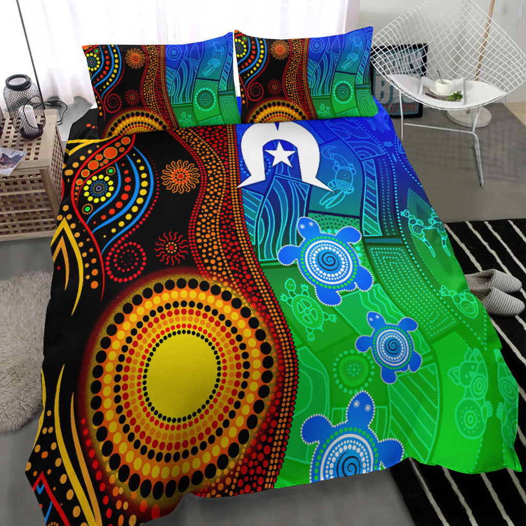 australia-indigenous-aboriginal-and-torres-strait-islands-bedding-set-flag-vibes