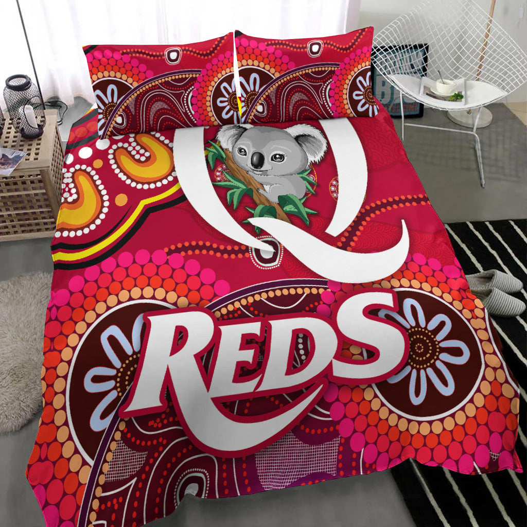 queensland-reds-aboriginal-bedding-set-koala-indigenous-vibes