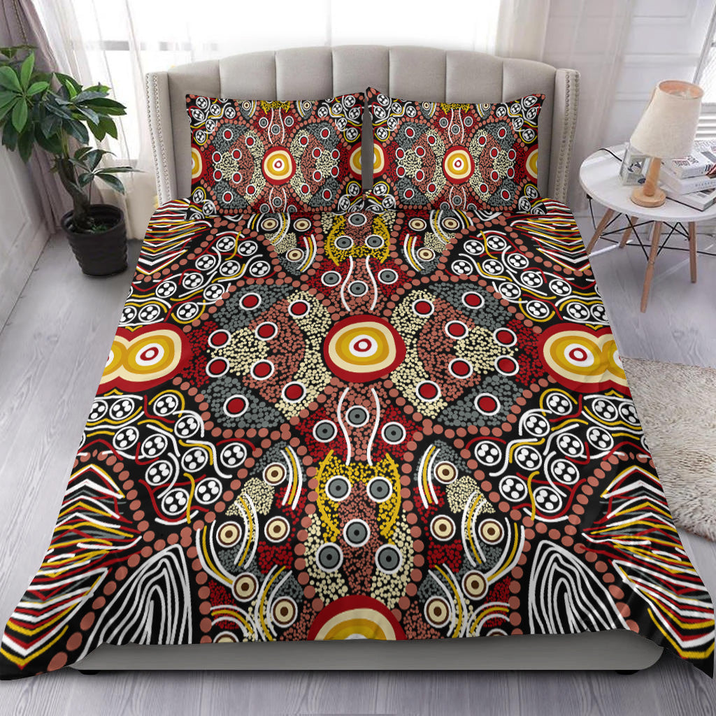 aboriginal-art-dot-vibes-bedding-set-indigenous-no-1