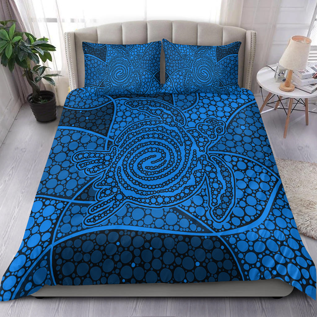 turtle-bedding-set-aboriginal-blue-style