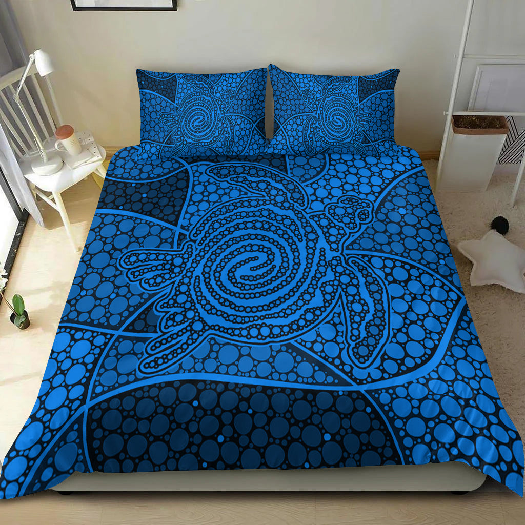 turtle-bedding-set-aboriginal-blue-style