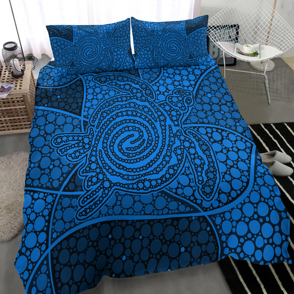 turtle-bedding-set-aboriginal-blue-style