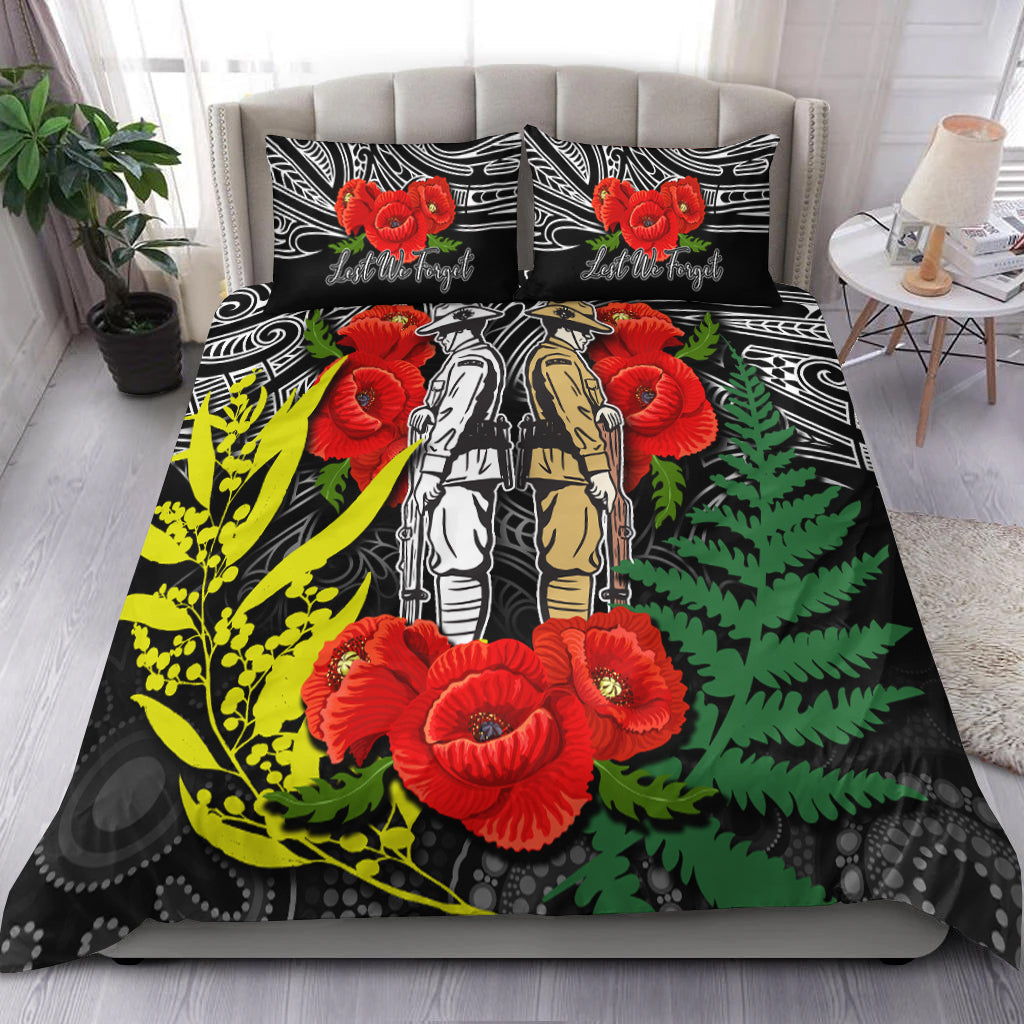 anzac-day-bedding-set-maori-patterns-white-color