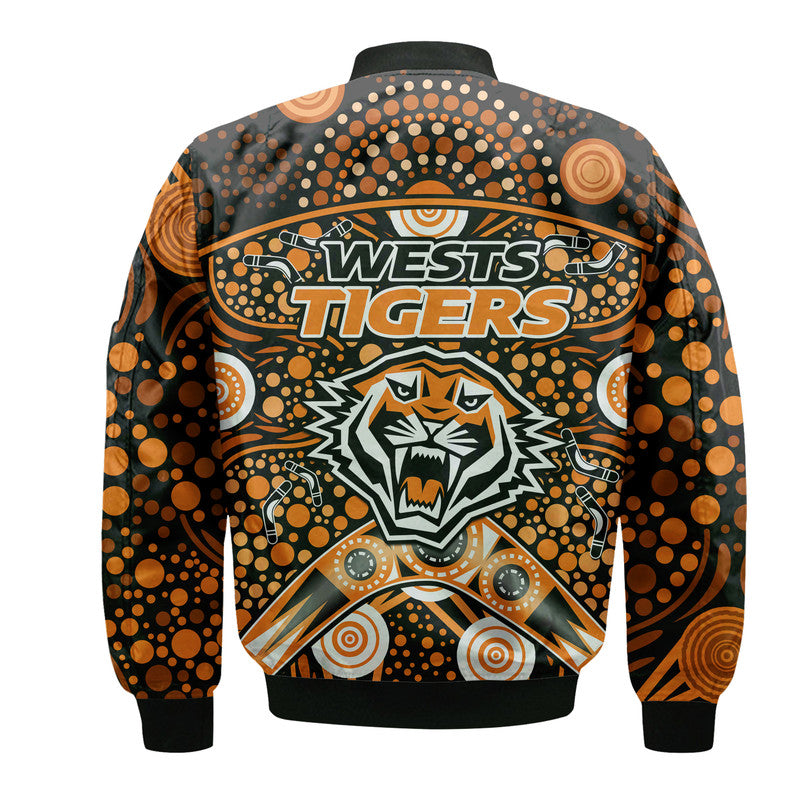 wests-tigers-rugby-bomber-jacket-boomerang-indigenous-dots