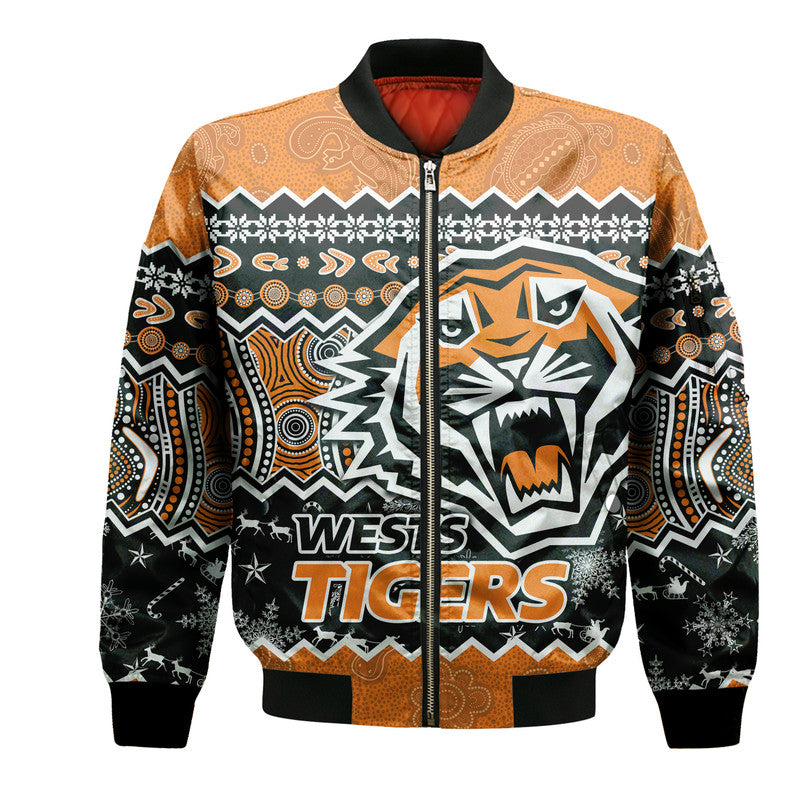 wests-tigers-aboriginal-christmas-vibe-gold-version-bomber-jacket