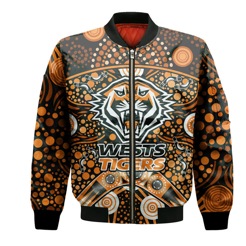 wests-tigers-rugby-bomber-jacket-boomerang-indigenous-dots