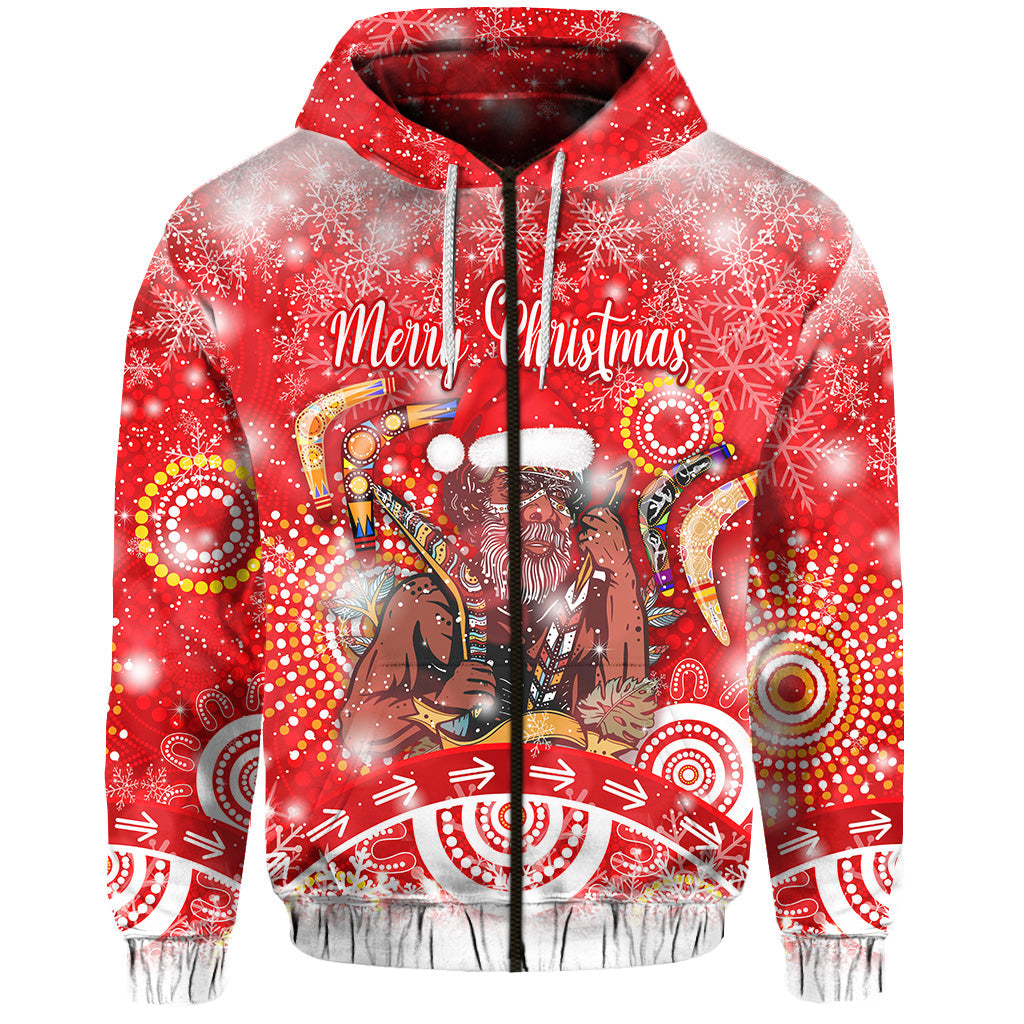 custom-personalised-australia-boomerang-indigenous-vibes-christmas-zip-hoodie-original-style-red