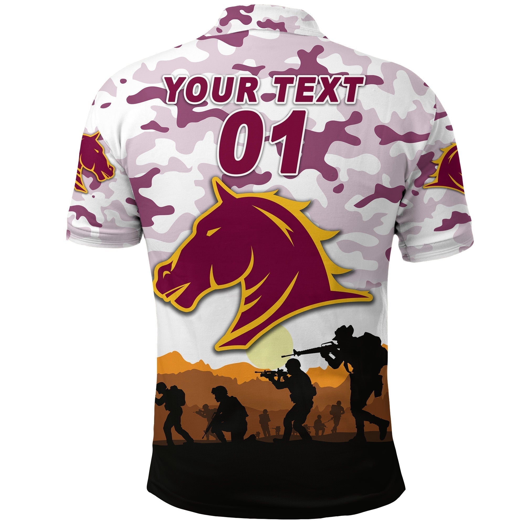 custom-personalised-broncos-anzac-polo-shirt-simple-style-white