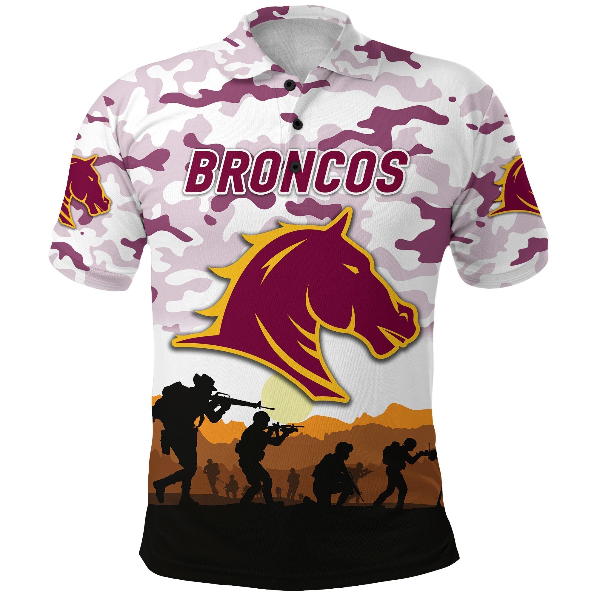 custom-personalised-broncos-anzac-polo-shirt-simple-style-white